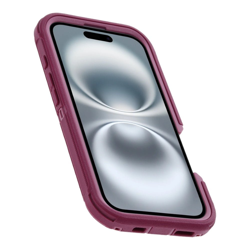 Case OtterBox Defender con MagSafe y Clip Color Corinto Modelo iPhone 16 — foto 3