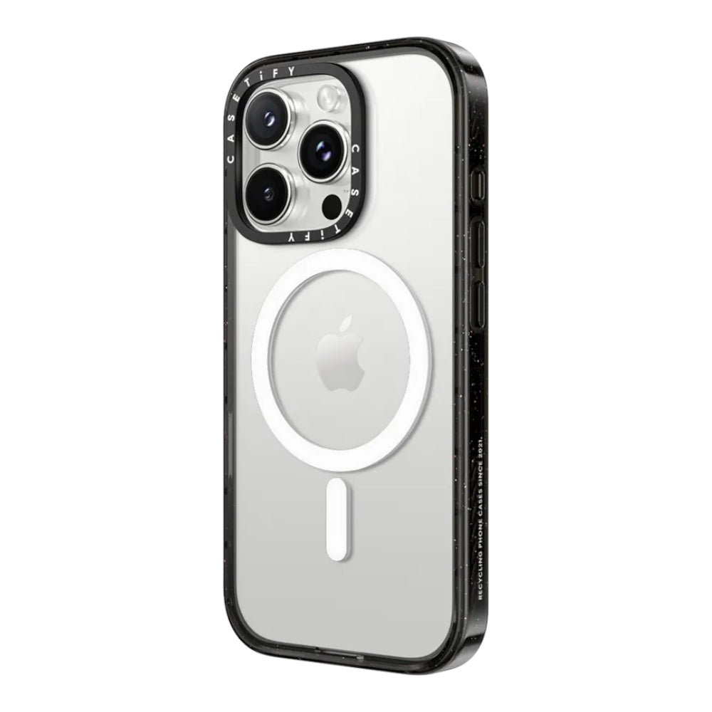 Case CASETiFY Impact con MagSafe iPhone 14 Pro Max Transparente con Marco Negro — foto 2