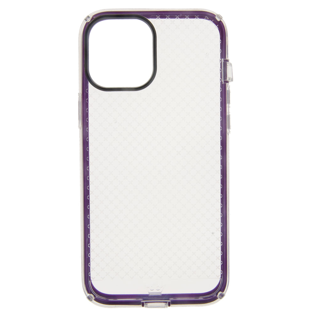 Estuche Protección El Rey Anigma Caidas de 2 10 Mts Apple iPhone 12 Pro Max Color Morado / Transparente