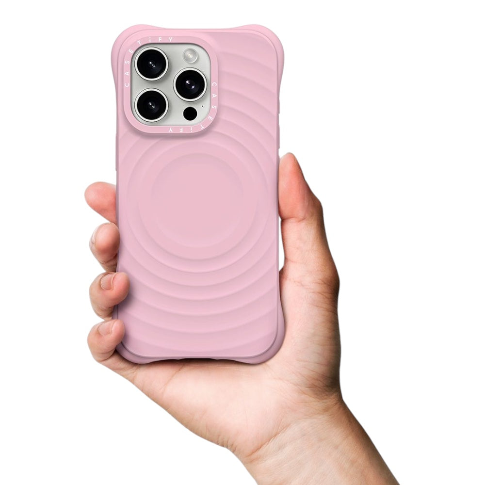 Estuche CASETiFY Ripple para iPhone 16 Plus - Rosado — foto 4