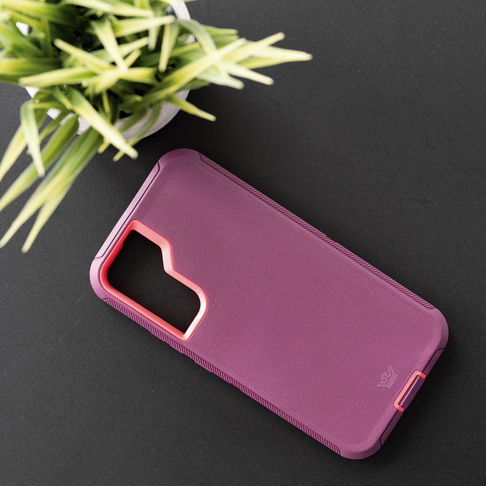 Case el Rey Defender Rojo/Rosado para Samsung S22 Plus — foto 2