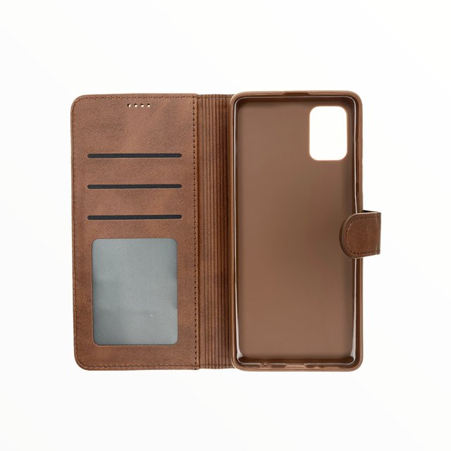 Estuche Carteras LC Imeeke Folio Libreta con Porta Tarjeta Samsung A41 Color Cafe — foto 2