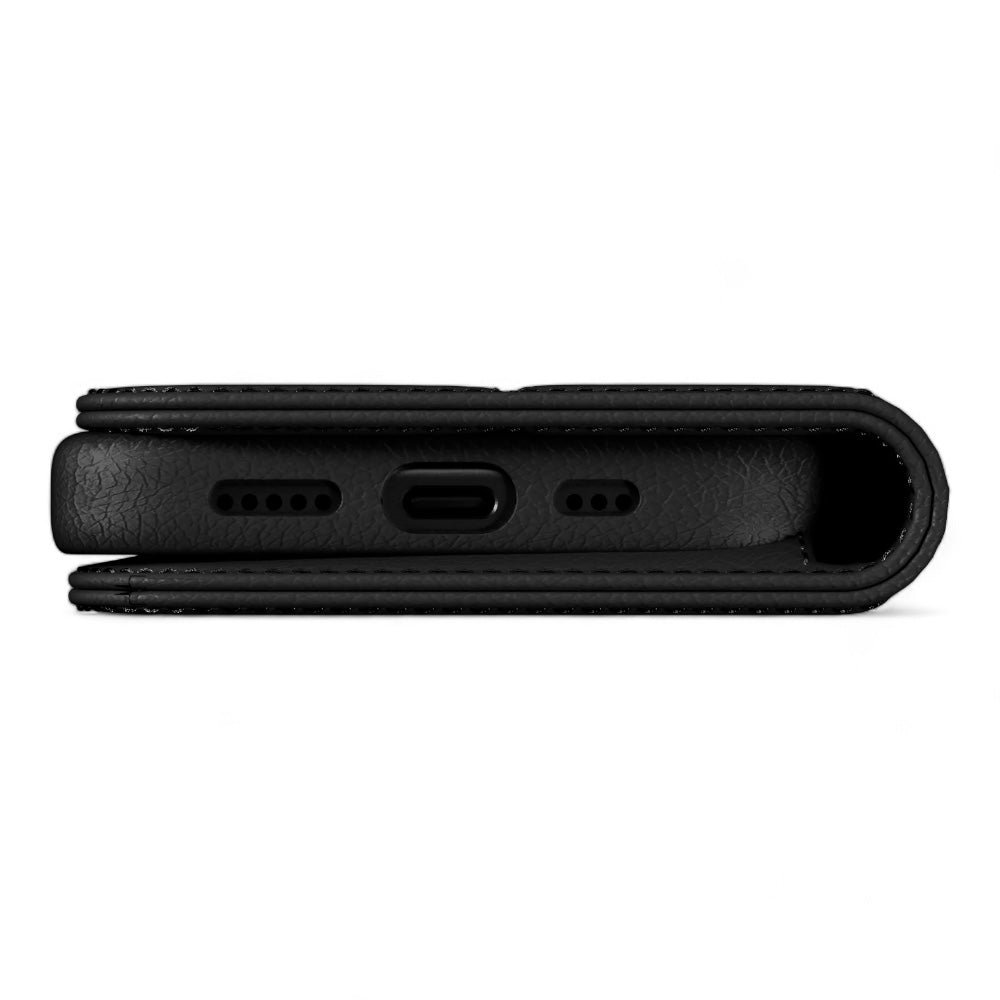 Estuche SwitchEasy Folio iPhone 16 Plus Card Folio M Leather Flip Phone Case With Stand Color Negro — foto 4