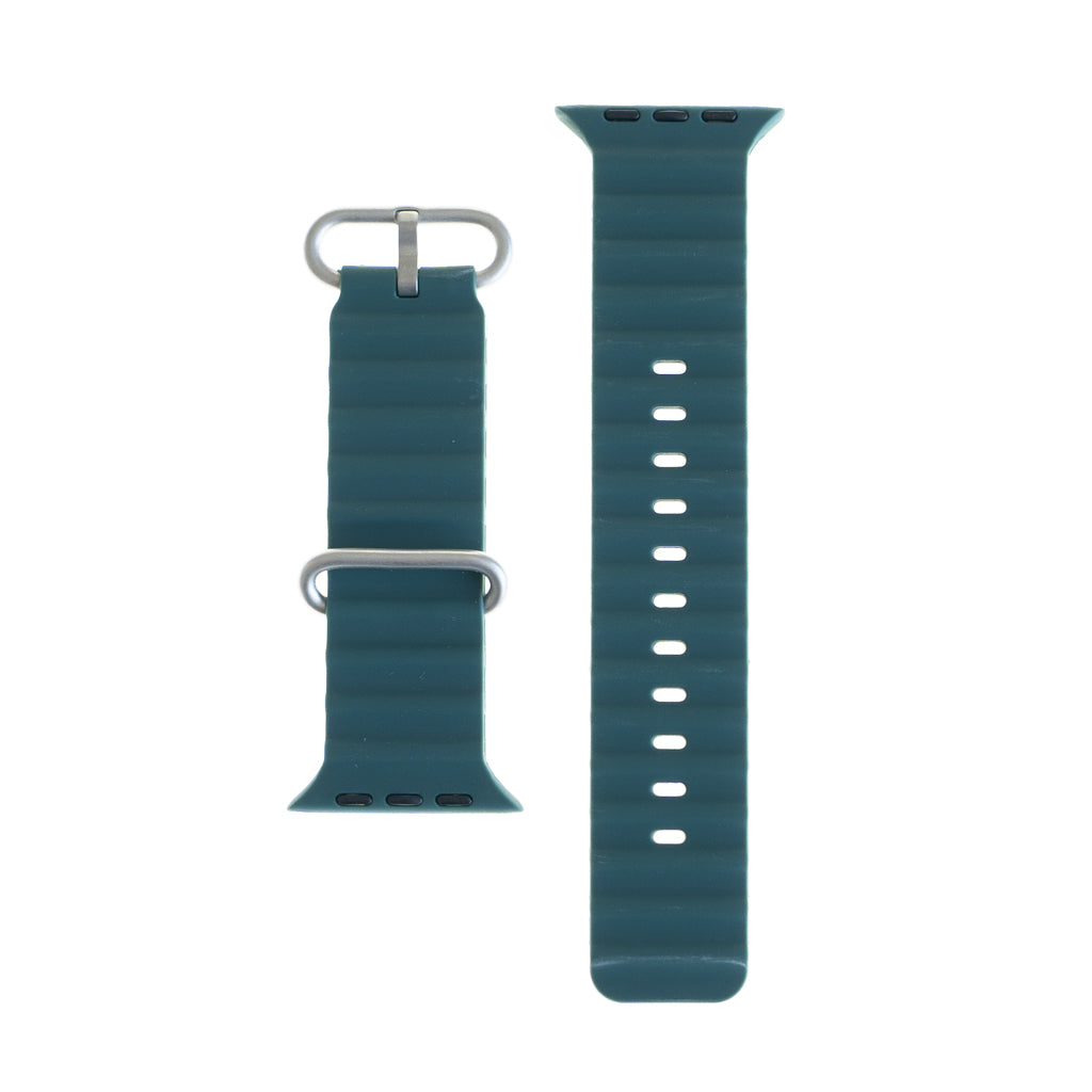 Accesorio el Rey Pulsera Silicon Ocean 38 / 40 / 41 Mm Verde Esmeralda