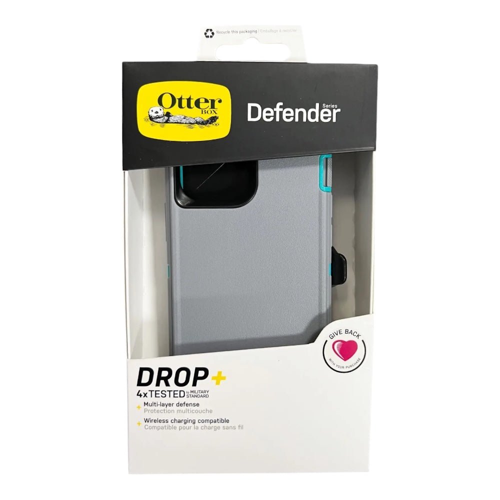 Case OtterBox Defender | iPhone 13 Pro | Gris / Turquesa