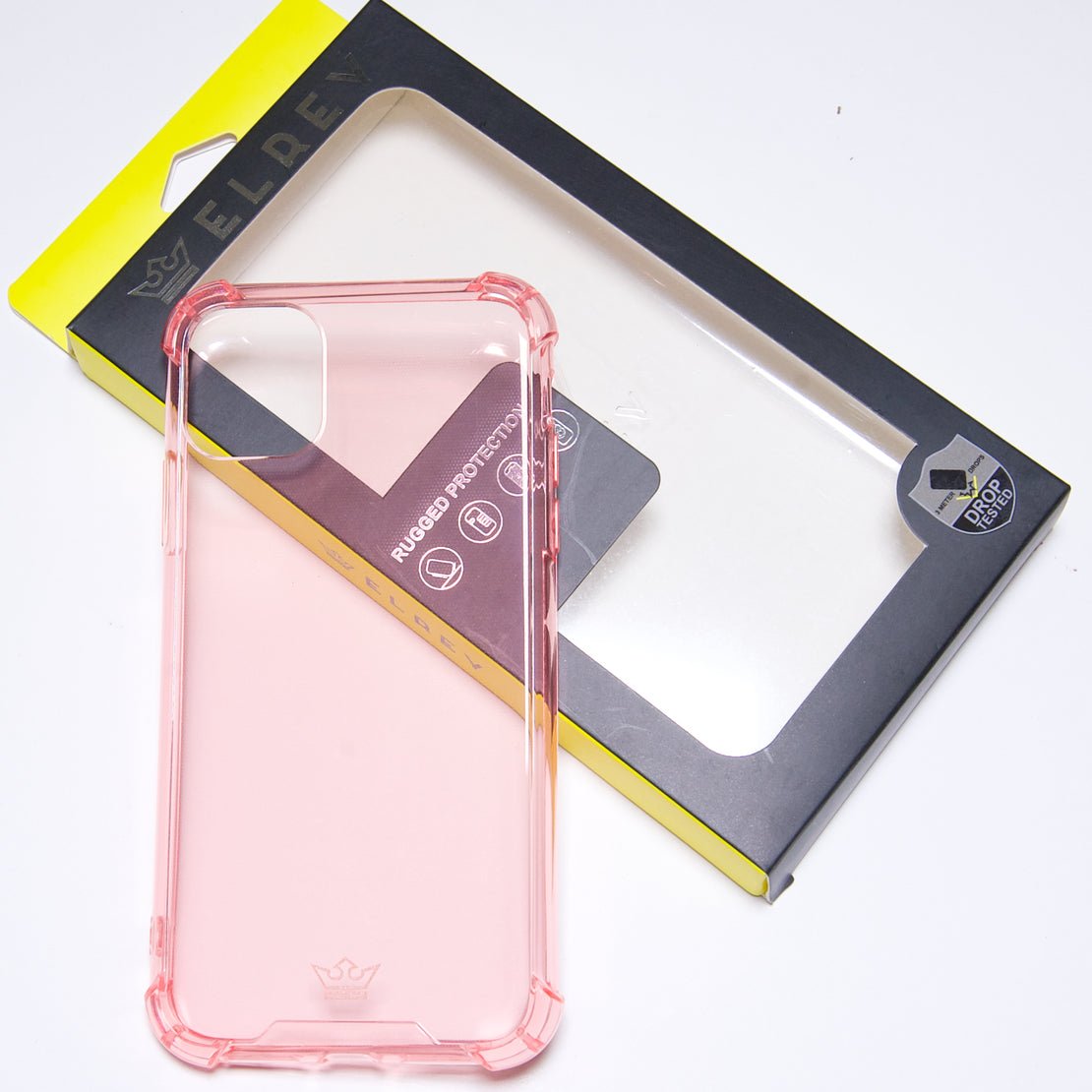 Estuche Protección El Rey Hard Case Flexible Reforzado Apple iPhone 11 Pro Color Rosado