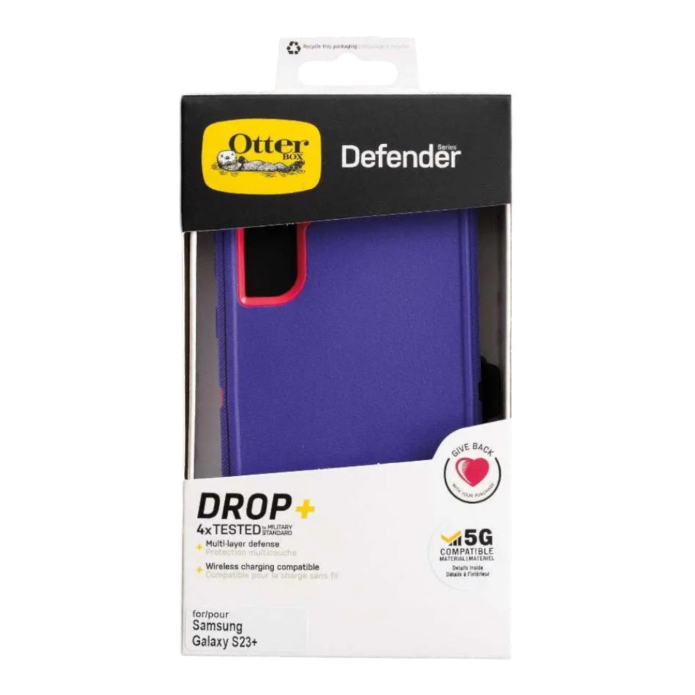 Case OtterBox Defender | Galaxy S23 Plus | Morado / Rosado