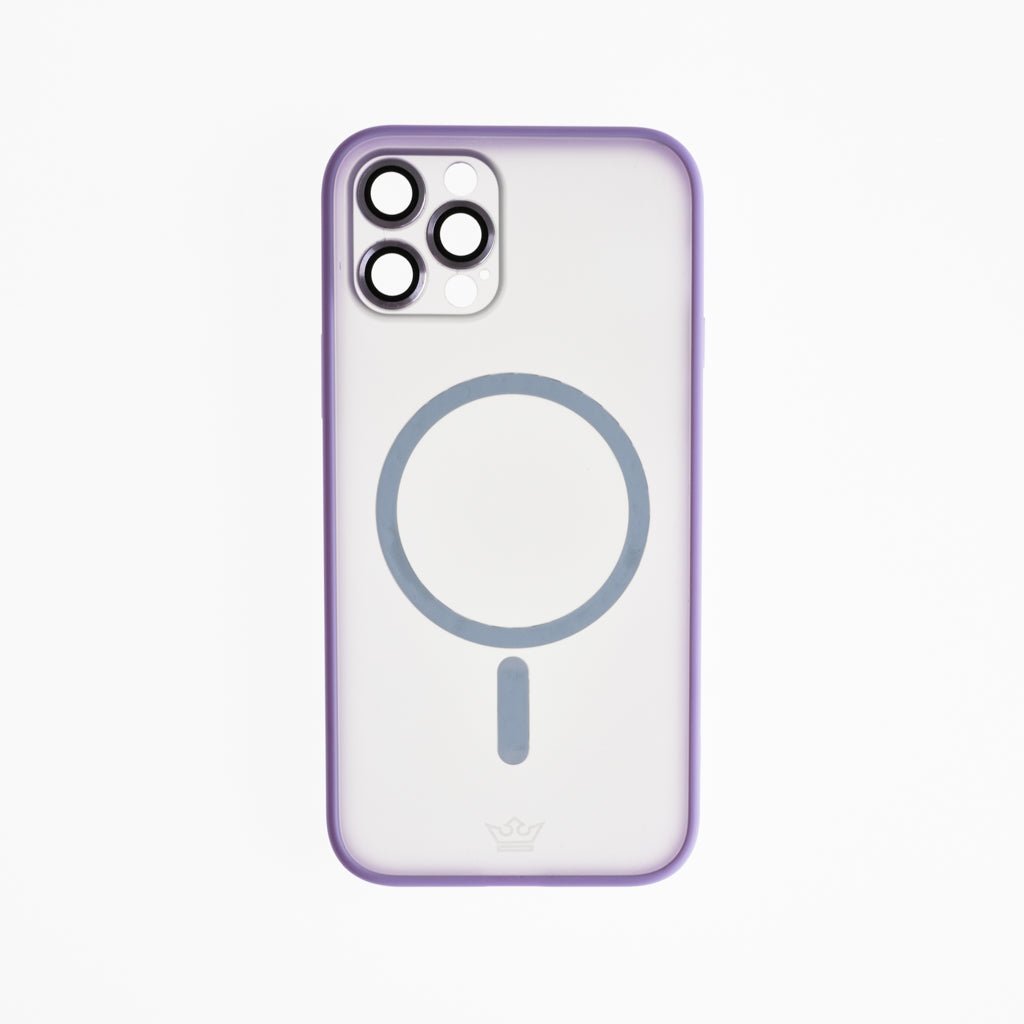 Estuche Vidrio Templado El Rey MagSafe - iPhone 12 Pro Max Morado