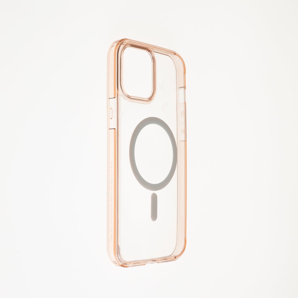 Estuche Clásico Spigen MagSafe Marco Apple iPhone 13 Pro Color Rosado / Transparente — foto 3