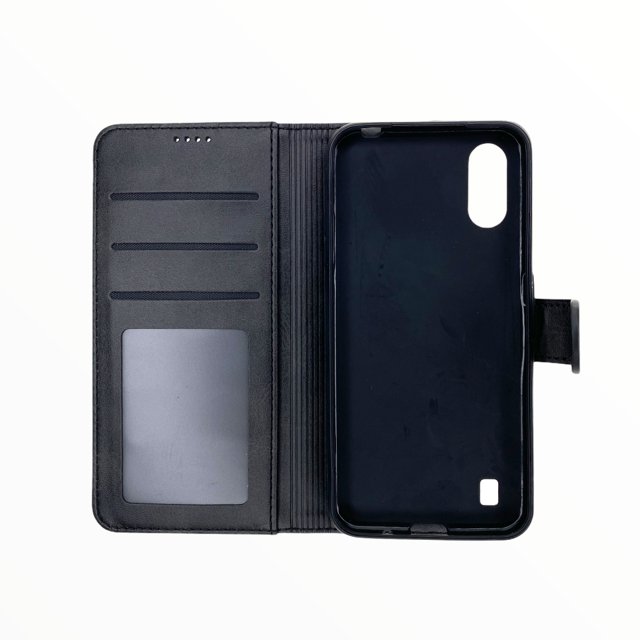 Estuche Carteras LC Imeeke Folio Libreta con Porta Tarjeta Samsung A01 Color Negro — foto 2