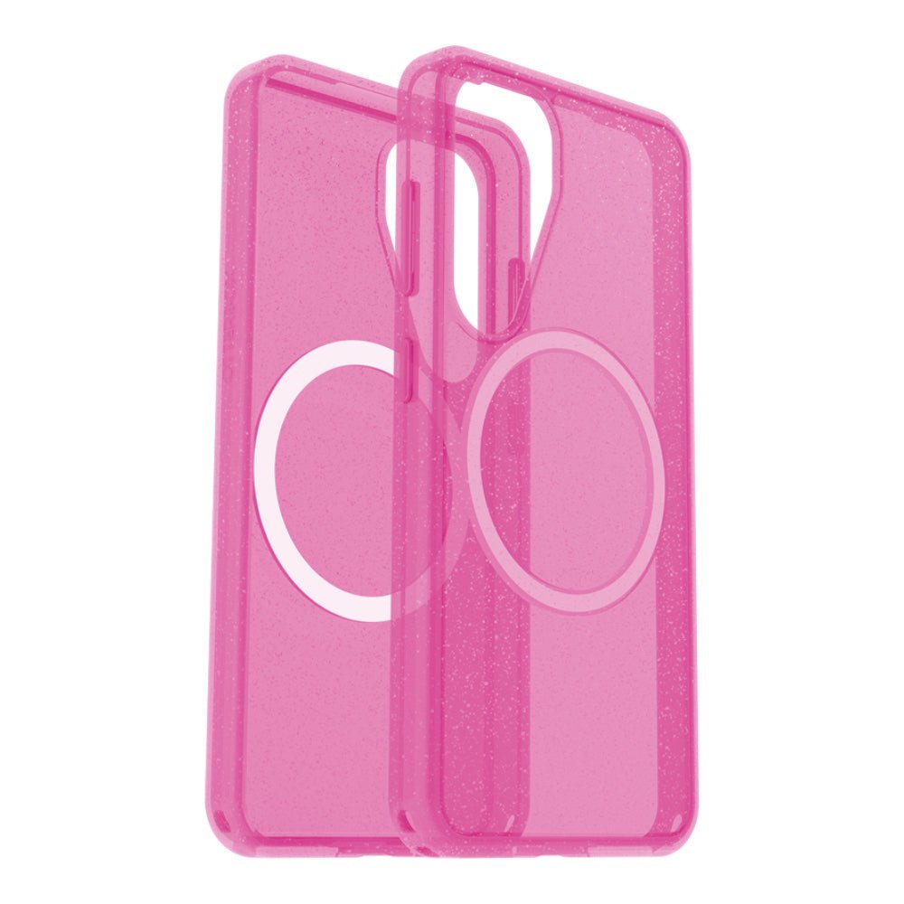 Estuche OtterBox Symmetry con MagSafe Samsung S25 Plus Color Glitter Rosado