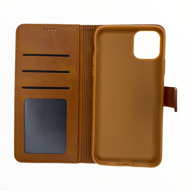 Estuche Carteras LC Imeeke Folio Libreta con Porta Tarjeta Cafe Apple iPhone 12 Mini Color Cafe — foto 2