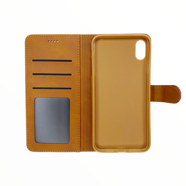 Estuche Carteras LC Imeeke Folio para iPhone Xr - Color Café — foto 2