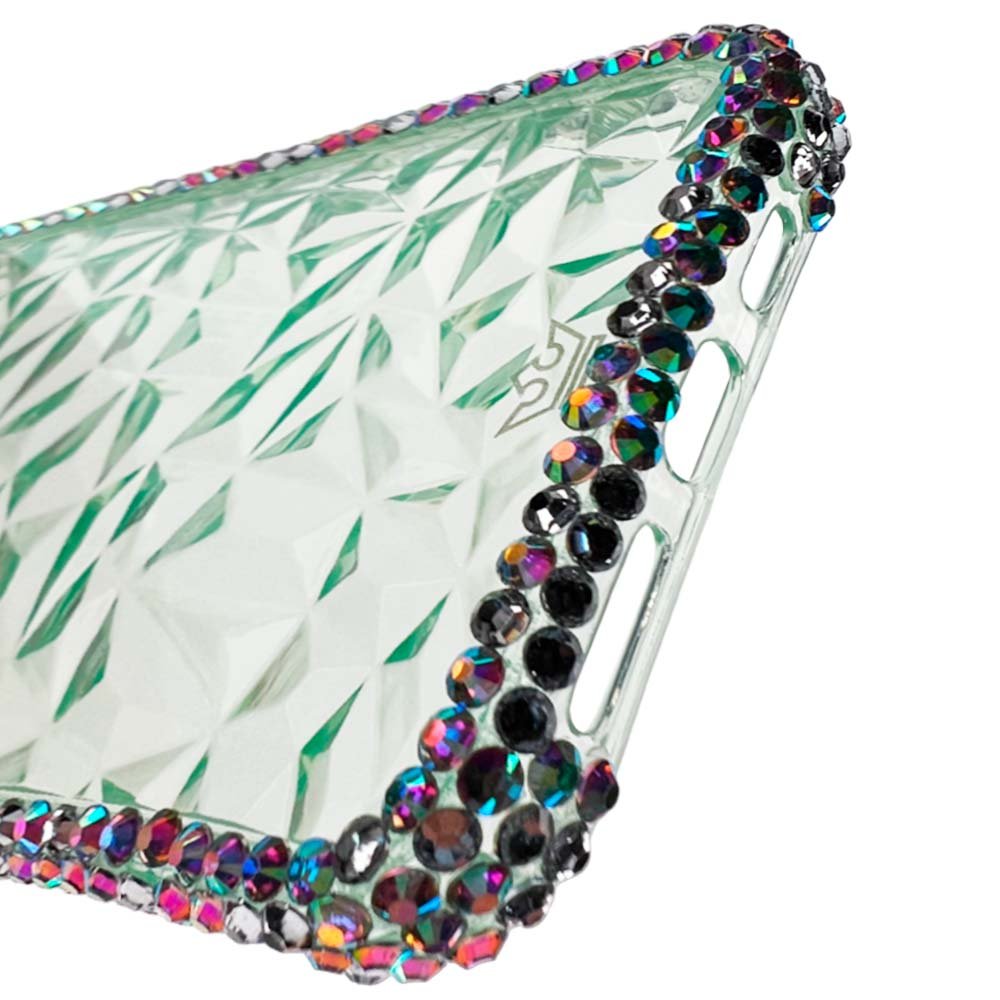 Estuche el Rey Marco iPhone 14 Pro Max Diamantes Transparentes Color Verde — foto 4