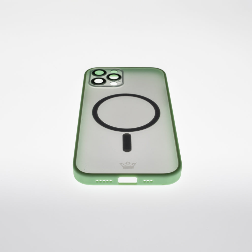 Estuche Vidrio Templado El Rey MagSafe con Marco de Vidrio Templado de Cámara Trasera Apple iPhone 13 Pro Color Verde — foto 5