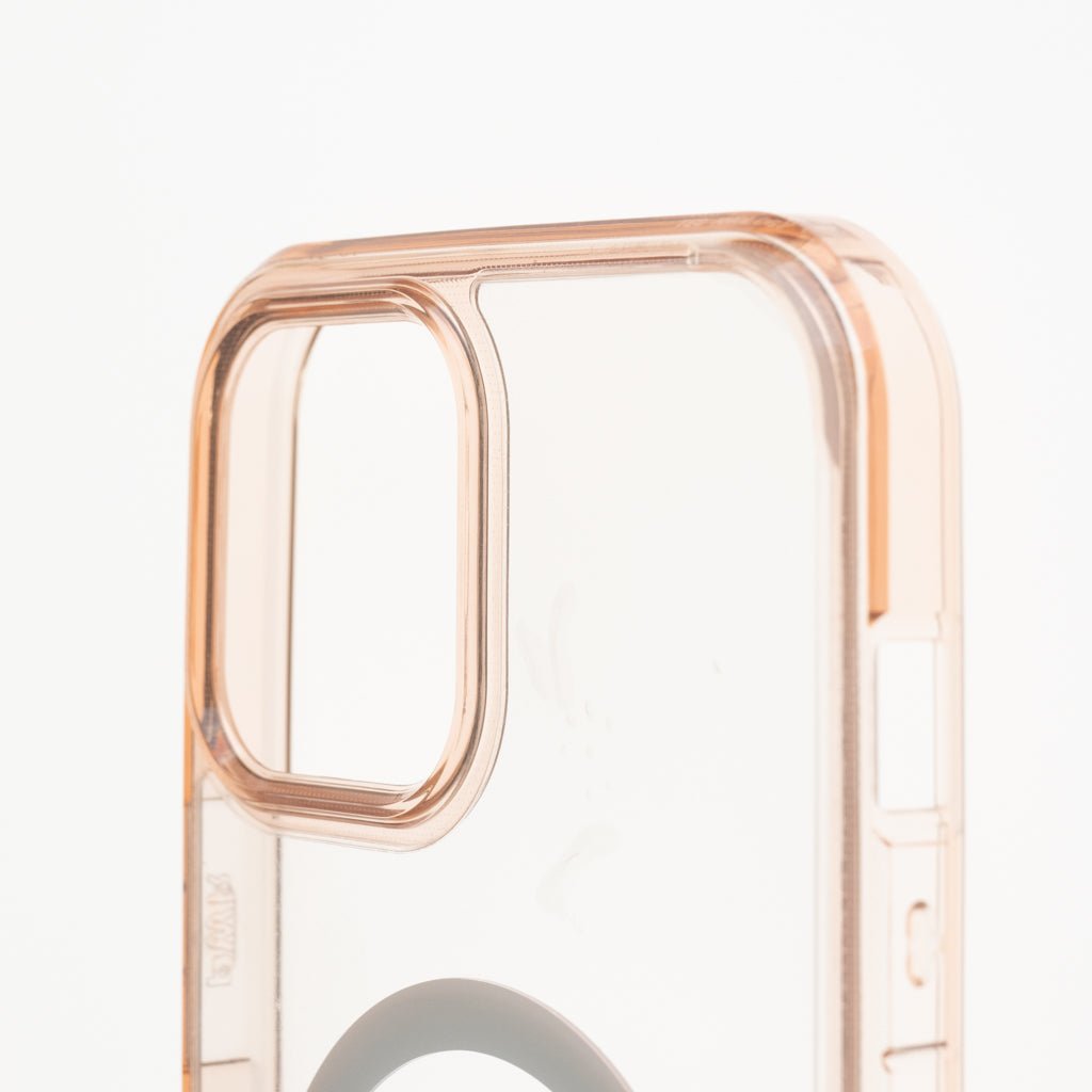 Estuche Clásico Spigen MagSafe Marco Apple iPhone 12 Pro Max Color Rosado / Transparente — foto 4