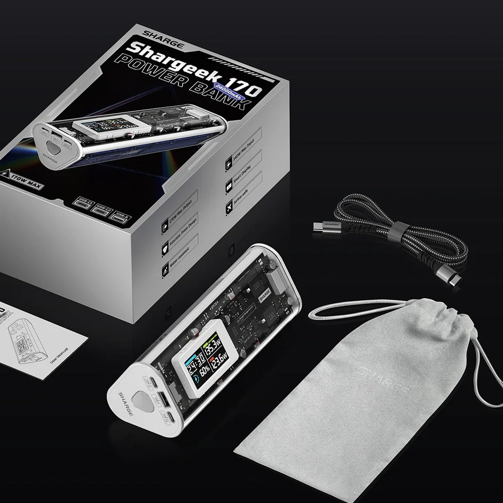Accesorio Sharge Batería Shargeek 170 Capacidad 24,000 Mha Color Blanco — foto 5