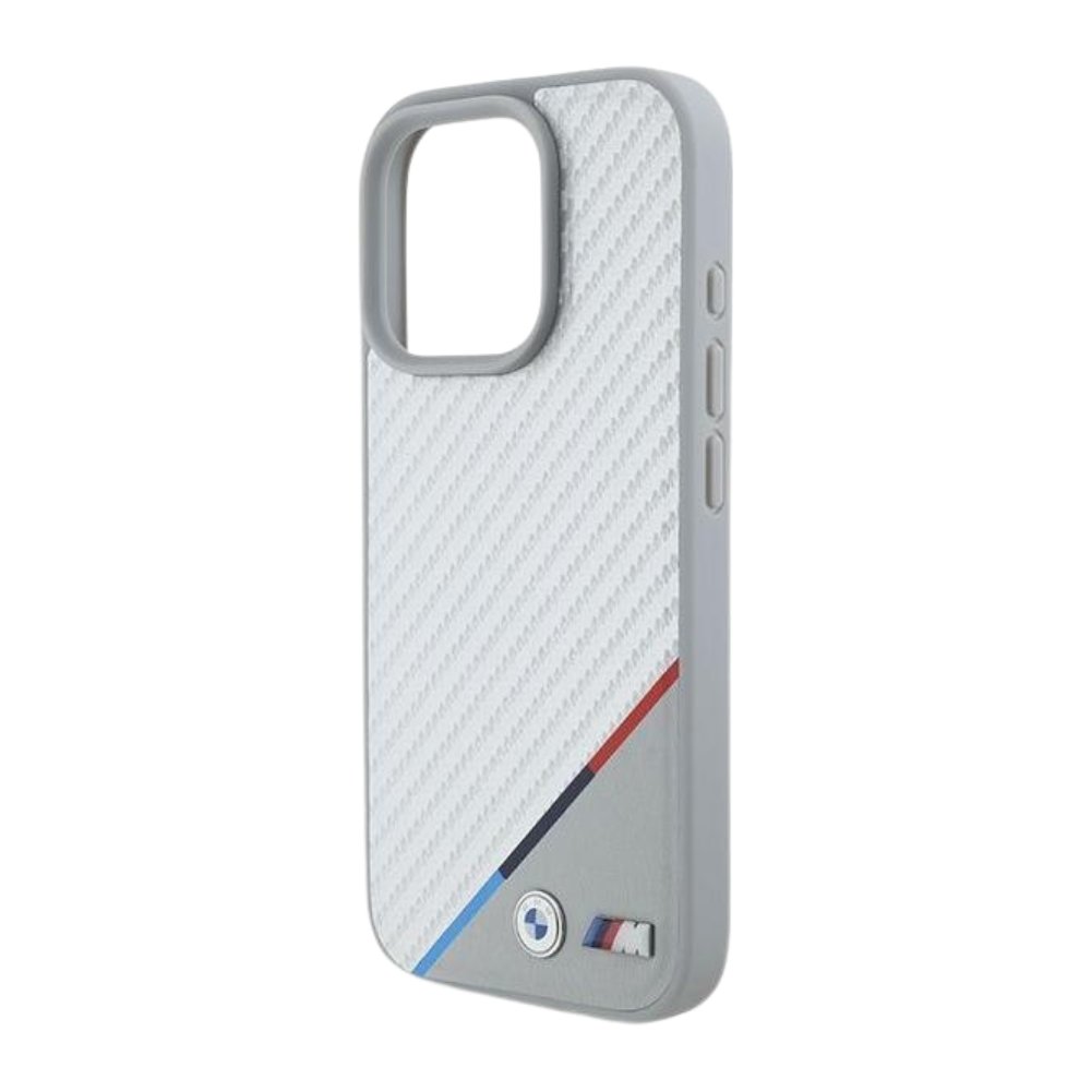 BMW Hc M MagSafe Pu Carbon Tricolor Line Grey iPhone 16 Pro Max — foto 2