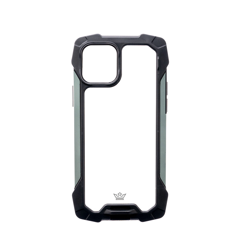 Estuche Clásico el Rey Impact 10 Metros de Protección Apple iPhone 12 Pro Max Color Negro / Gris