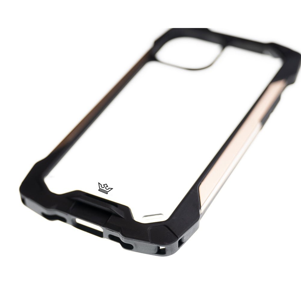 Estuche Clásico el Rey Impact 10 Metros de Protección Apple iPhone 12 Pro Max Color Negro / Dorado — foto 2