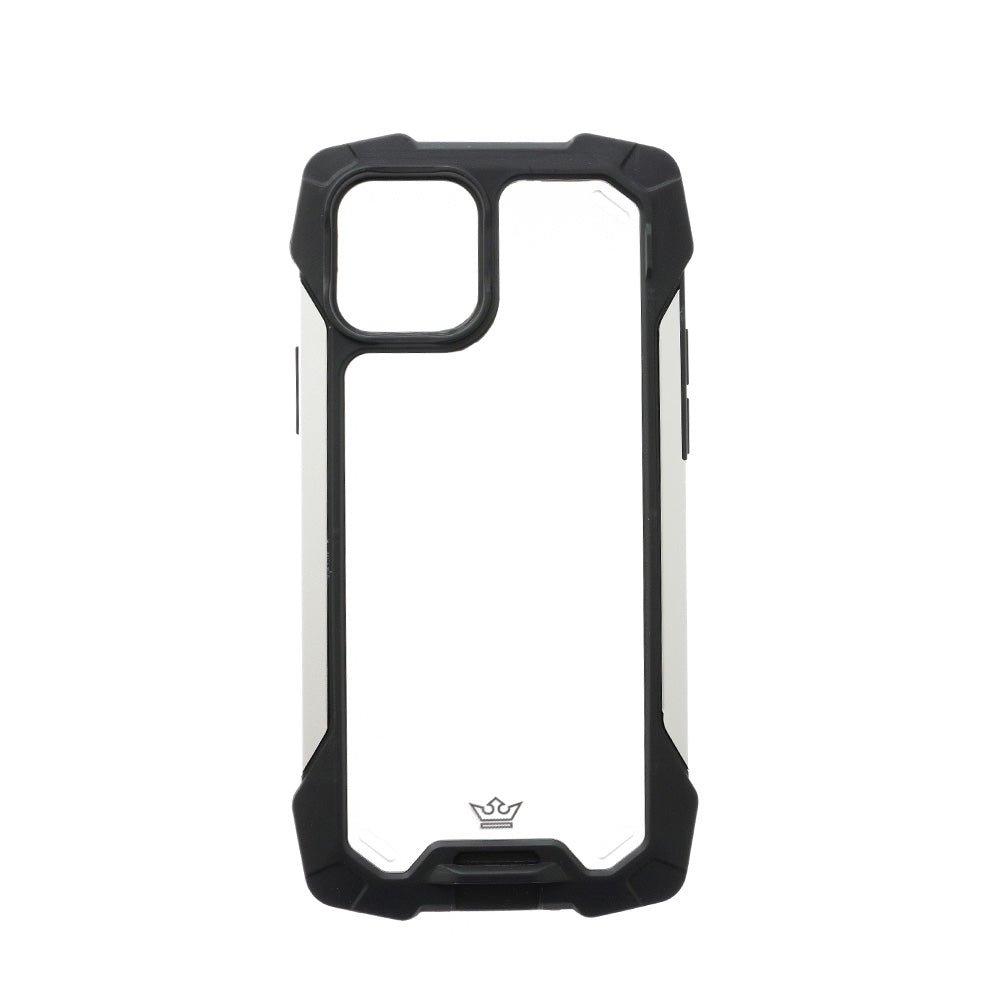 Estuche Clásico el Rey Impact 10 Metros de Protección Apple iPhone 12 Pro Max Color Negro / Plateado