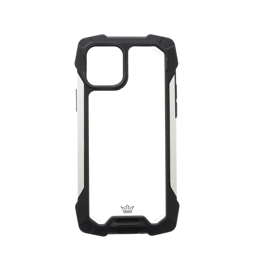 Estuche Clásico el Rey Impact 10 Metros de Protección Apple iPhone 12 Pro Max Color Negro / Plateado