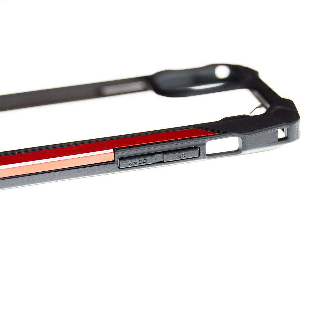 Estuche Clásico el Rey Impact 10 Metros de Protección Apple iPhone 12 Pro Max Color Negro / Rojo — foto 3