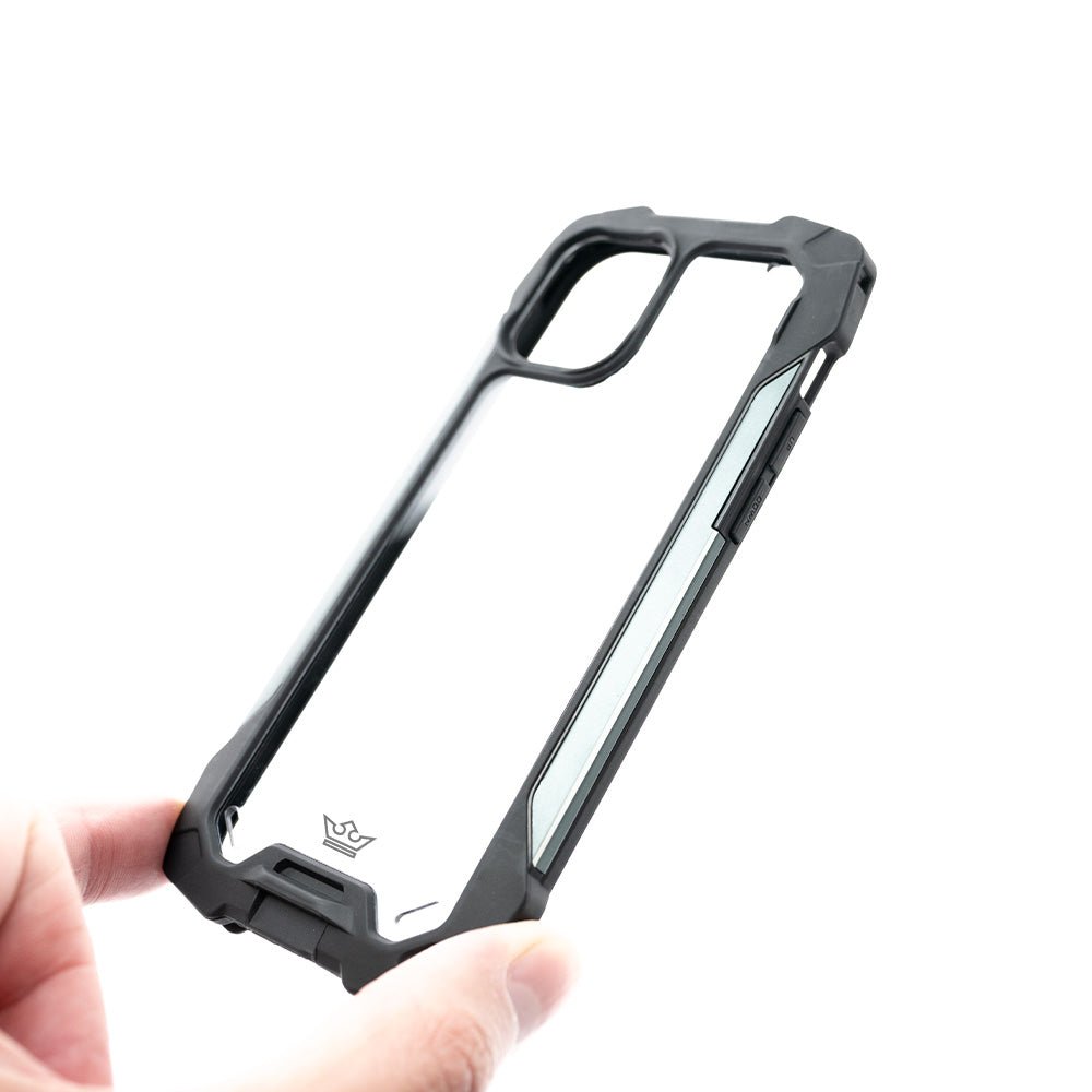 Estuche Clásico el Rey Impact 10 Metros de Protección Apple iPhone 13 Pro Max Color Negro / Gris — foto 2