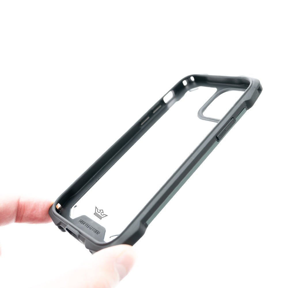 Estuche Clásico el Rey Impact 10 Metros de Protección Apple iPhone 13 Pro Max Color Negro / Gris — foto 3