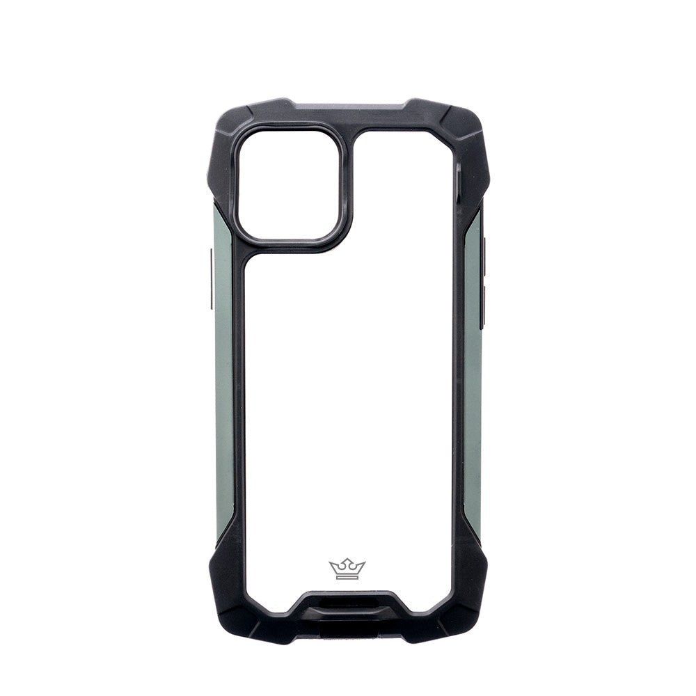 Estuche Clásico el Rey Impact 10 Metros de Protección Apple iPhone 13 Pro Max Color Negro / Gris