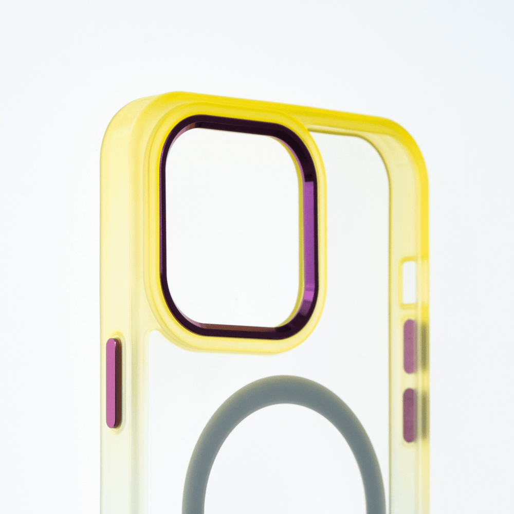 Estuche MagSafe El Rey Degrade Borde para iPhone 14 · Amarillo Turquesa — foto 5