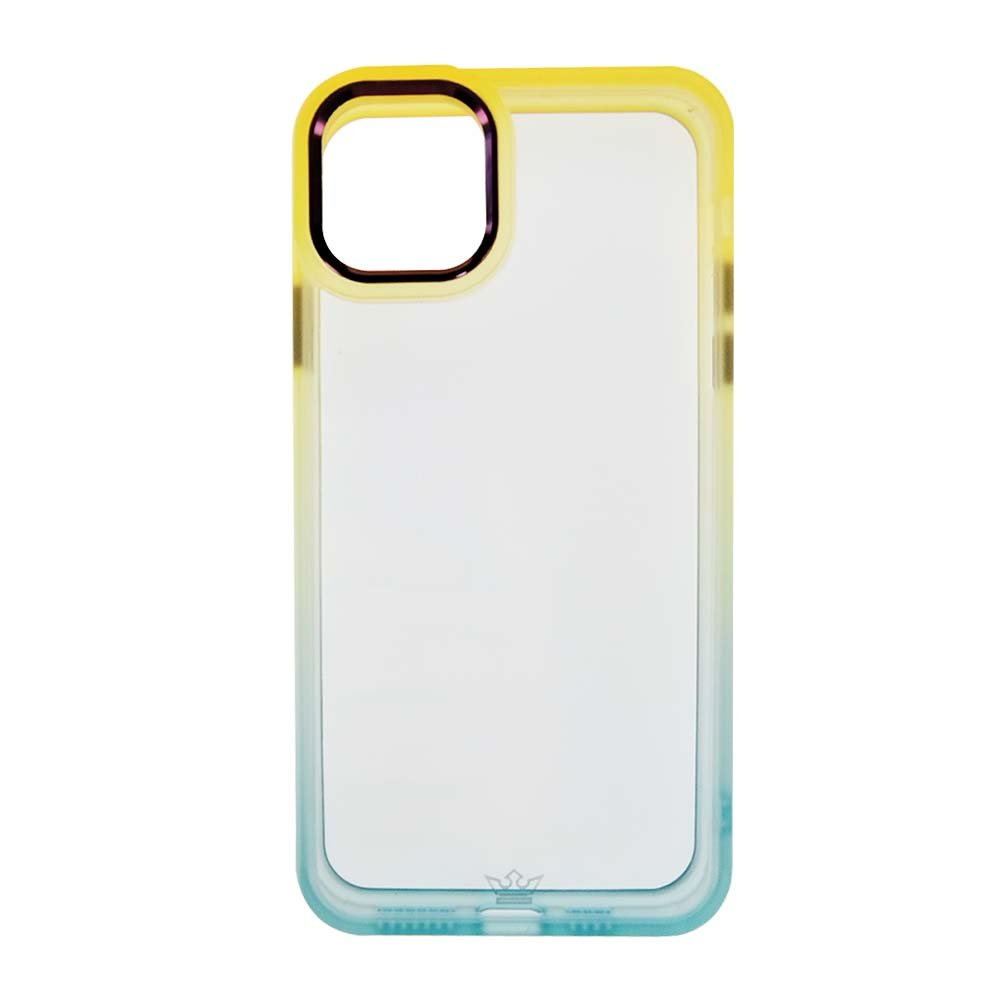 Estuche Clásico El Rey Degrade Apple iPhone 11 Color Amarillo / Turquesa