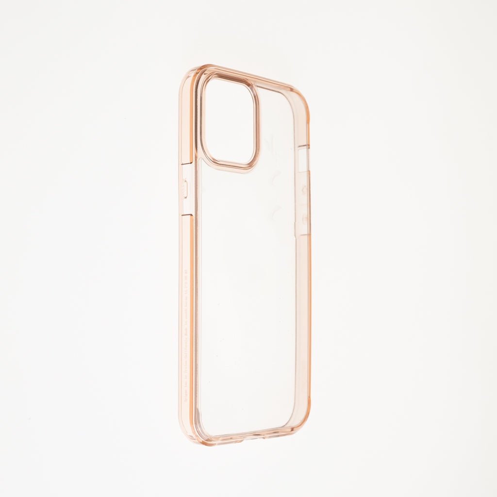 Estuche Clásico Spigen Transparente Marco Apple iPhone 13 Pro Color Rosado / Transparente — foto 3