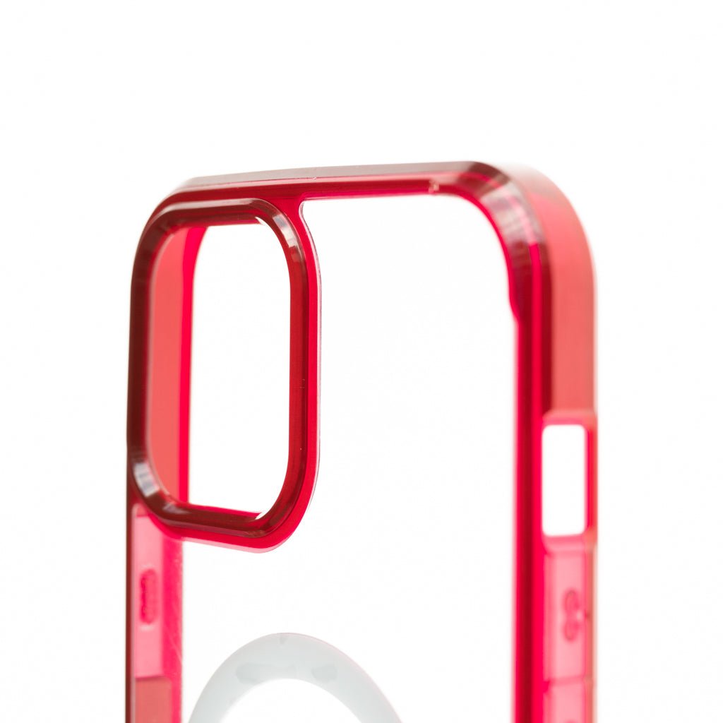 Estuche Clásico Spigen Transparente Marco Apple iPhone 13 Color Rojo / Transparente — foto 4