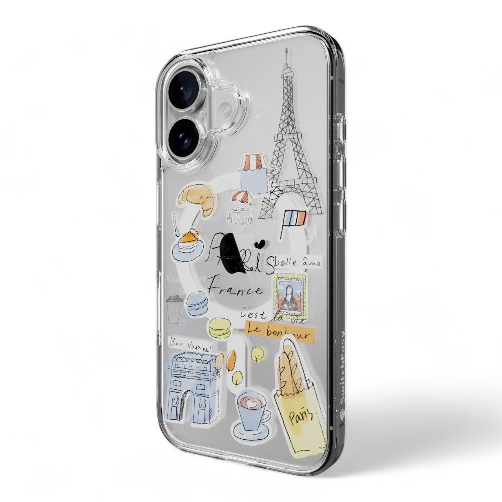 Estuche Shockproof SwitchEasy Skin para iPhone 16 - Paris Multicolor — foto 2