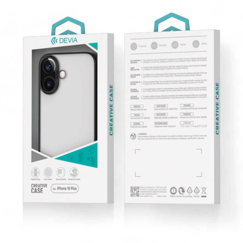 Estuche Devia Skin iPhone 16 Plus Glimmer Series Case(pc) Color Negro — foto 3