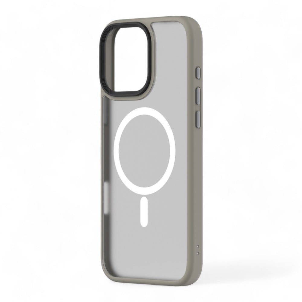 Estuche Devia MagSafe iPhone 16 Pro Pino Series Magnetic Shockproof Case Color Gris Oscuro — foto 3