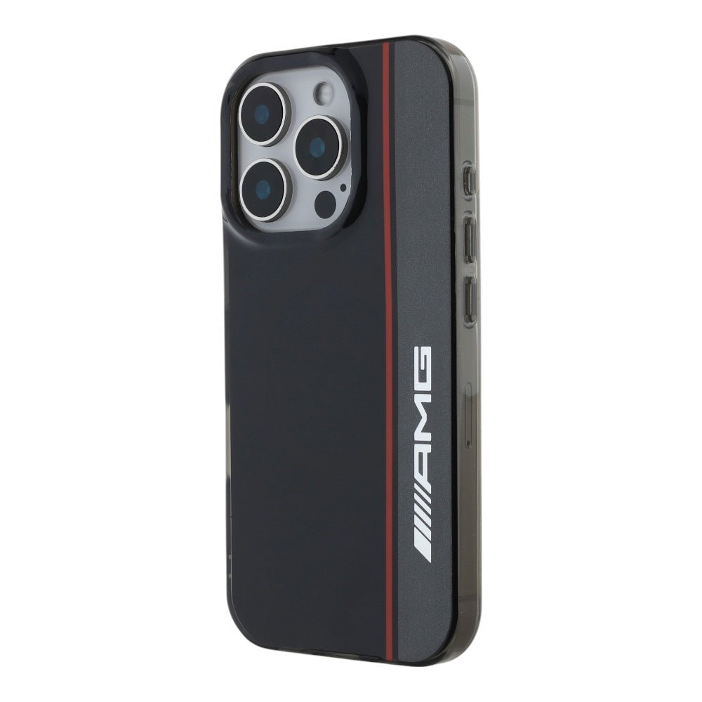 Estuche Amg Skin iPhone 16 Pro MagSafe Case Double Layer Bow Lines Black Color Negro — foto 3