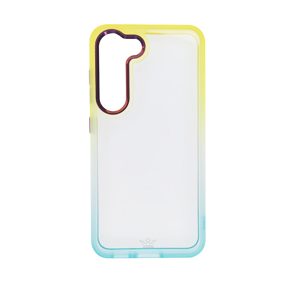 Estuche Clásico El Rey Degrade Samsung S23 Amarillo/Turquesa