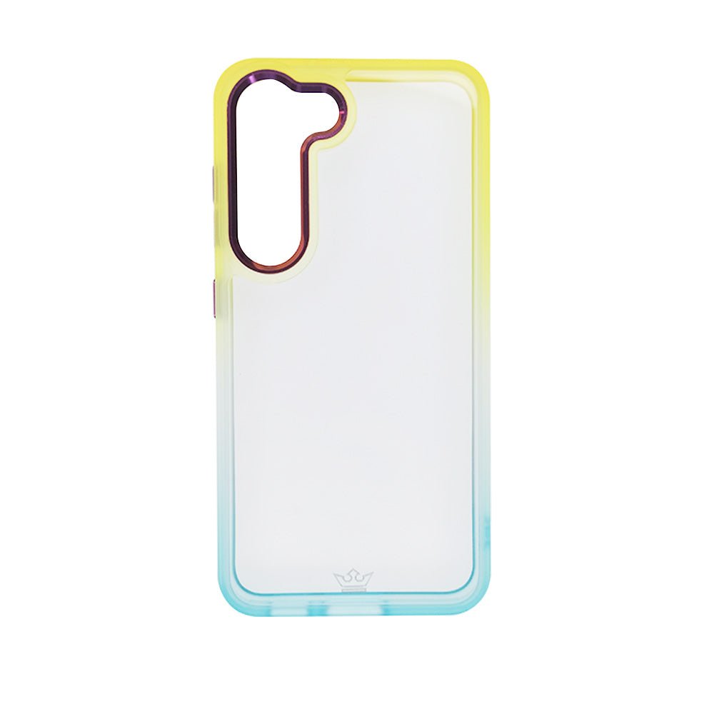 Estuche Clásico El Rey Degrade Samsung S23 Plus Amarillo/Turquesa