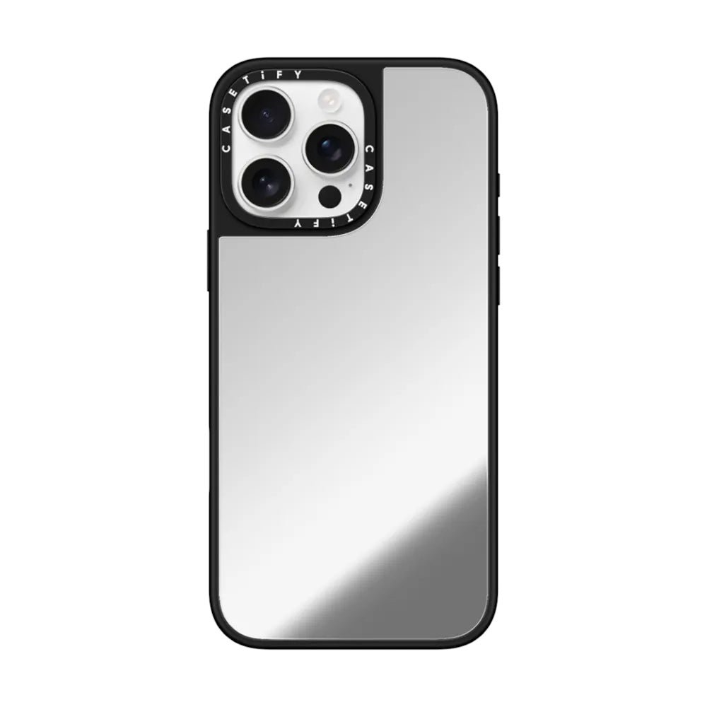 Case CASETiFY Mirror Marco Negro para iPhone 15 Pro Max