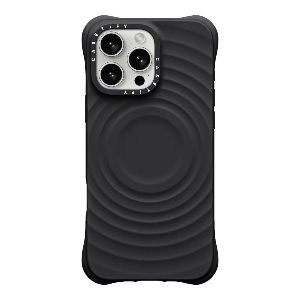 Case CASETiFY Ripple iPhone 15 Plus / 14 Plus Negro