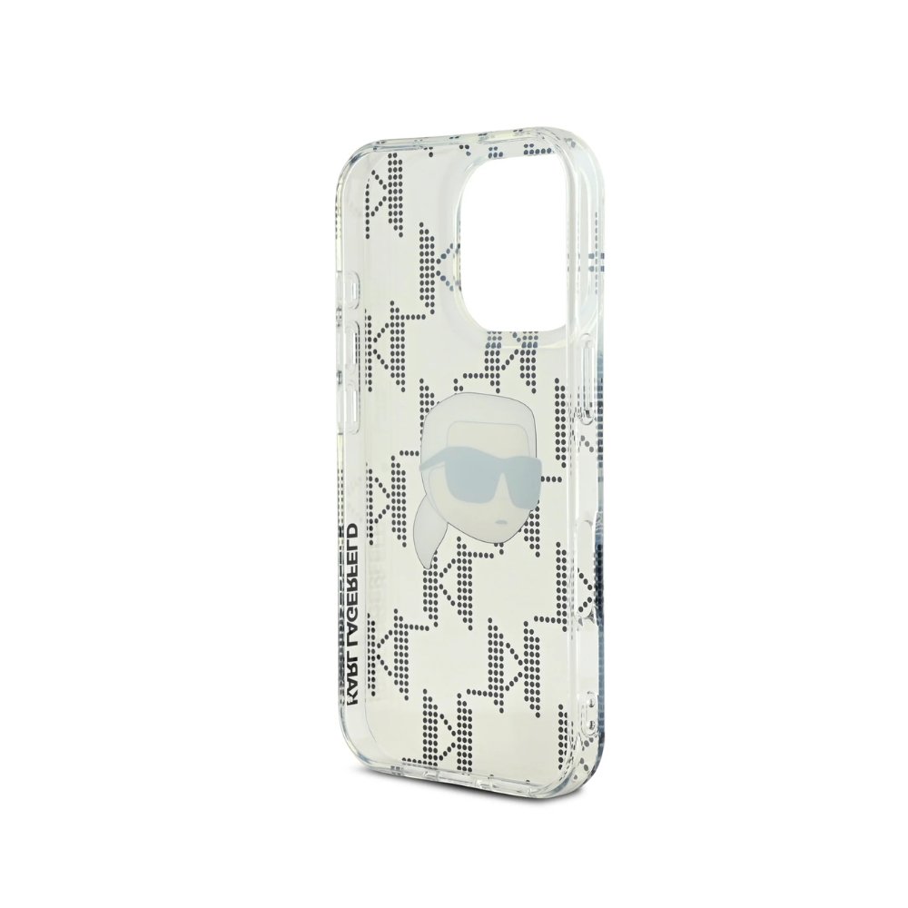 Estuche Karl Lagerfeld Hc Iml K. Head Monogram Electroplated Transparent iPhone 16 Pro — foto 3