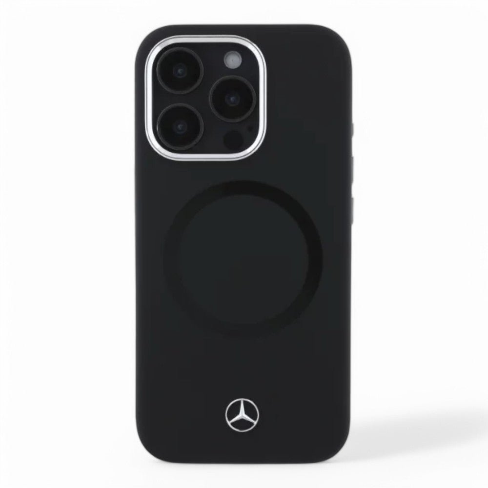 Mercedes-benz Mb Hc MagSafe Silicone Tonal Logo Black iPhone 16 Pro — foto 3
