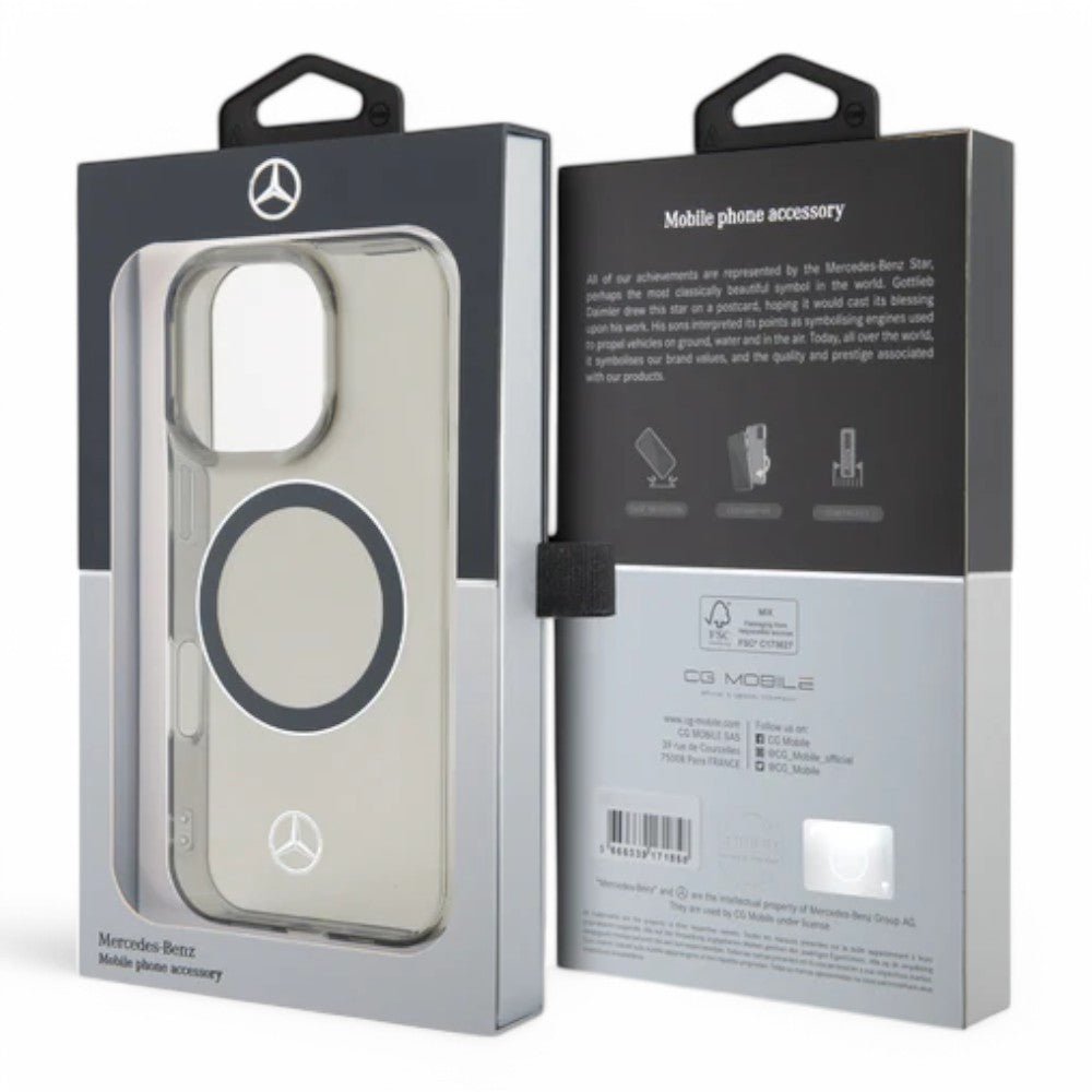 Estuche Mercedes-Benz MagSafe Transparente para iPhone 16 Pro Max