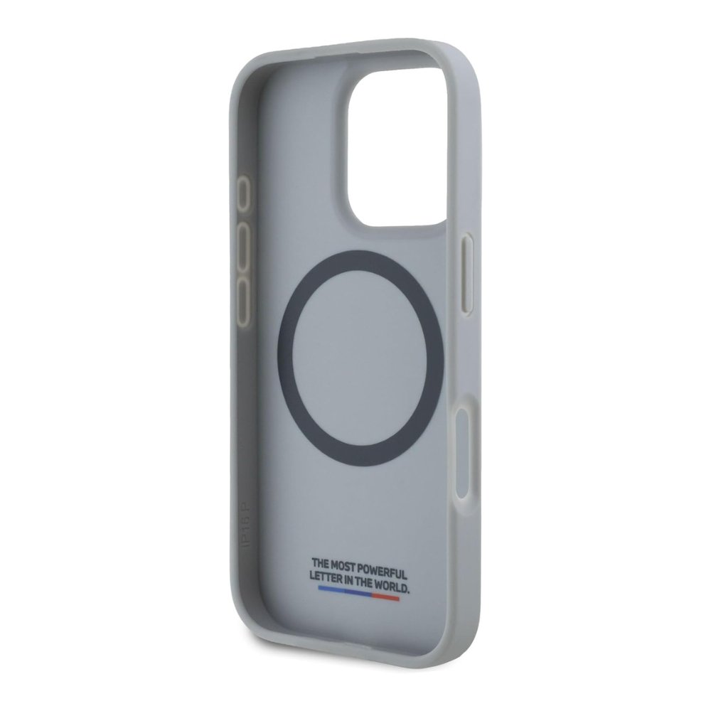 BMW Hc M MagSafe Pu Carbon Tricolor Line Grey iPhone 16 Pro — foto 3