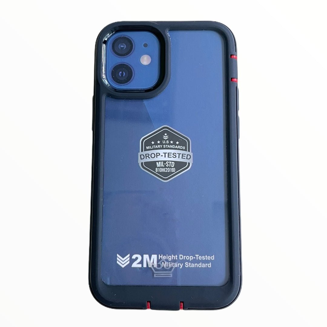 Estuche Protección el Rey Warrior a Prueba de Impactos Apple iPhone 12 Mini Color Negro