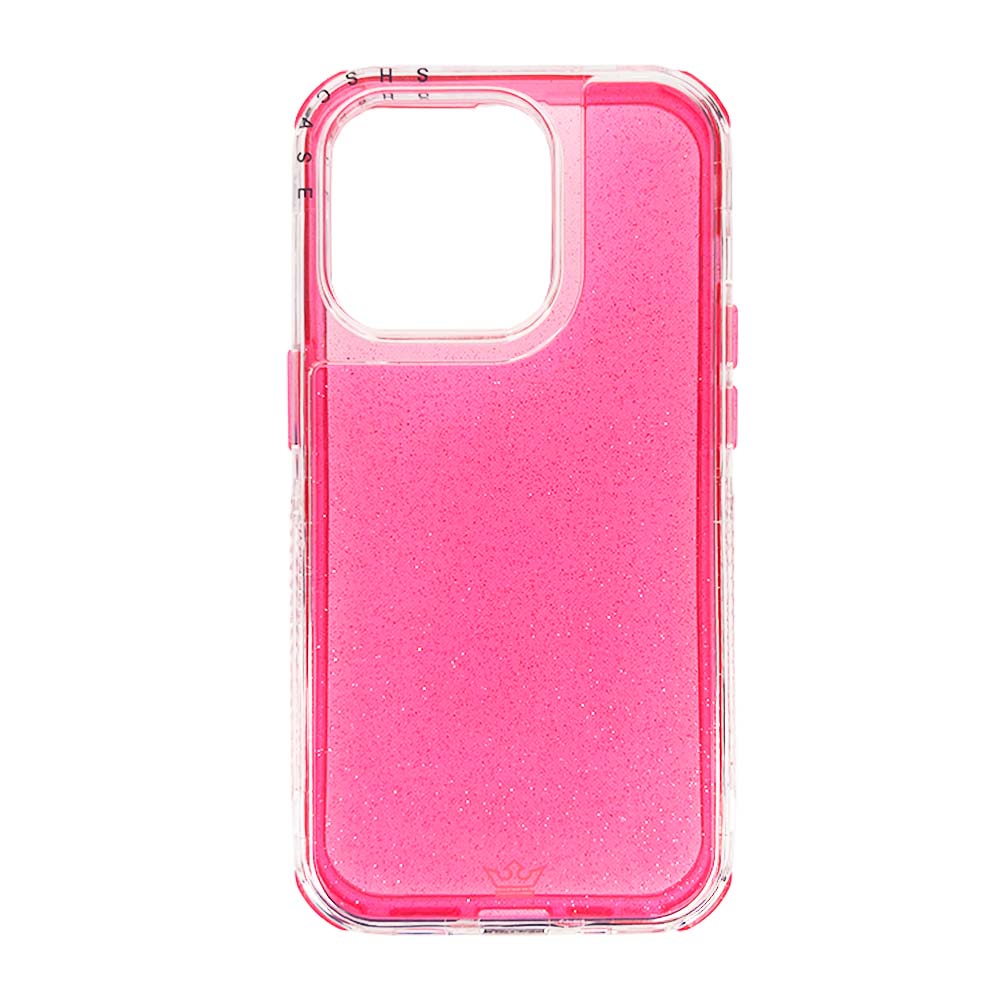 Case el Rey Glitter iPhone 14 Pro Max - Fucsia
