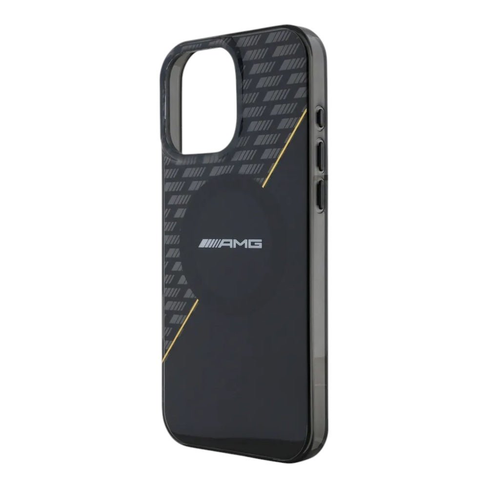 Amg Hc MagSafe Double Layer Transparent Rhombs Black/yellow iPhone 16 Pro Max — foto 2