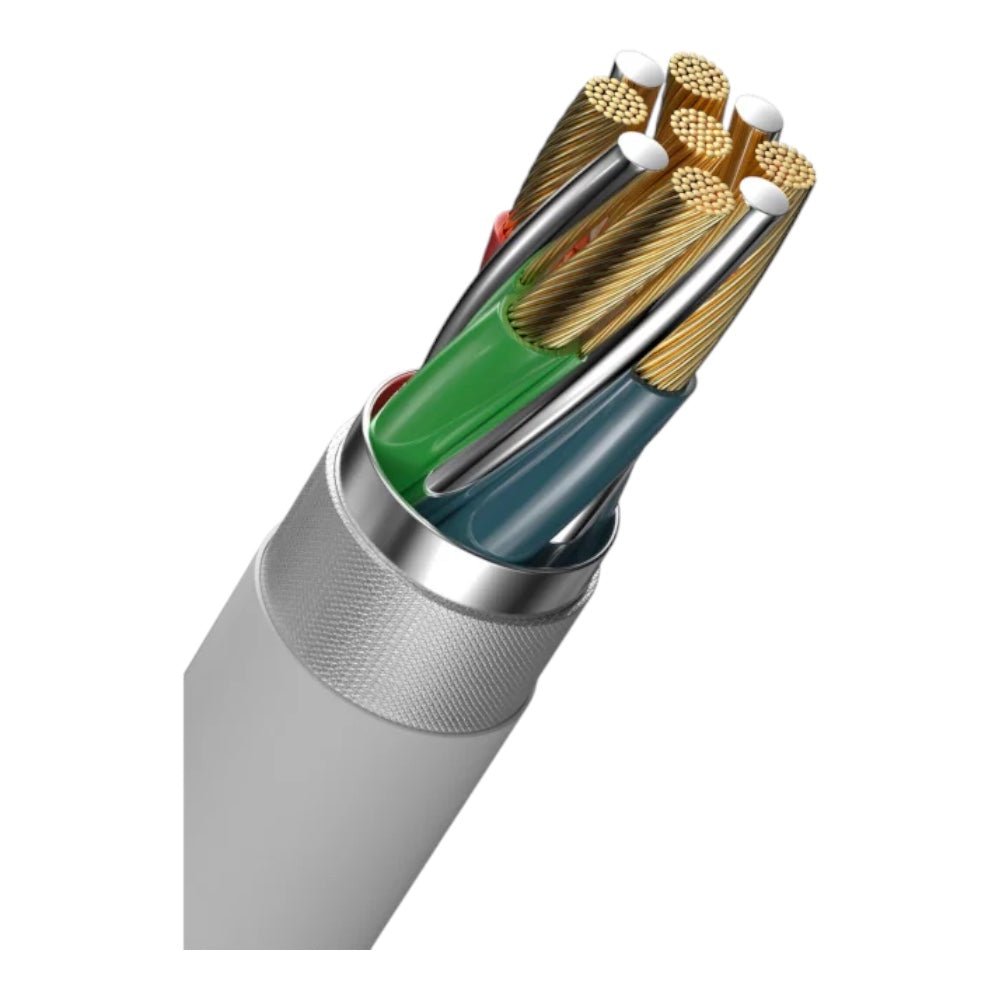 Cable Devia Tipo C Kintone Series Tipo C a Tipo C Economico Ec151 Color Blanco — foto 3